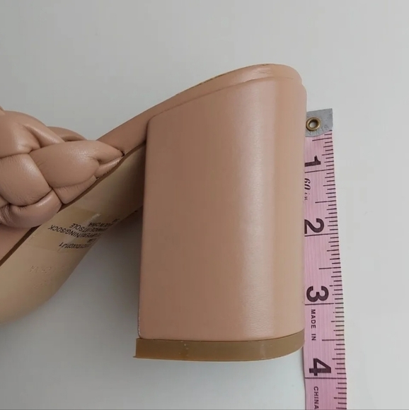 Madden girl womens heels open toe Sandals mule brawn size 6.5M - Picture 4 of 6